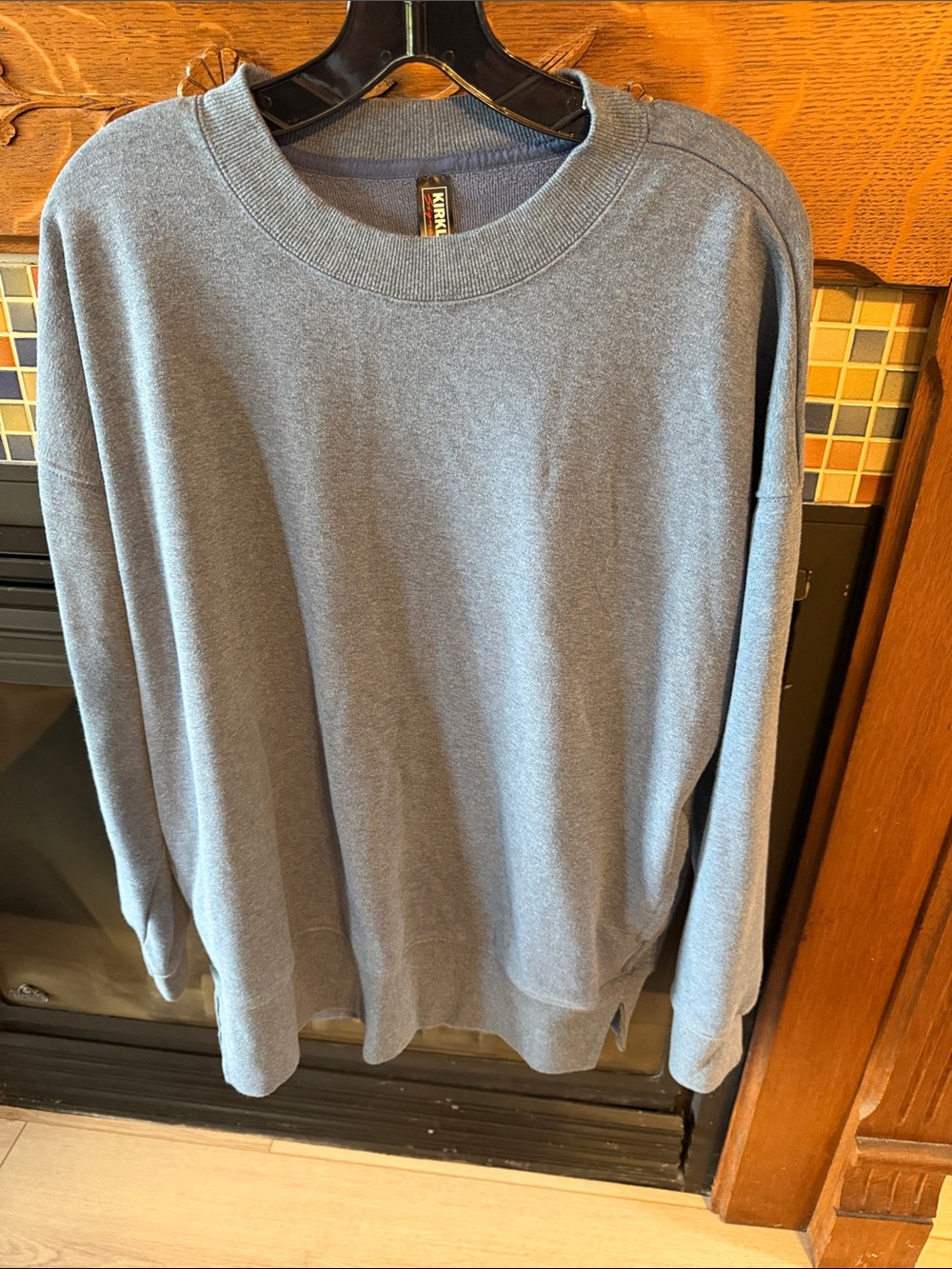 Kirkland Signature Women’s Light Blue Crewneck Sweater